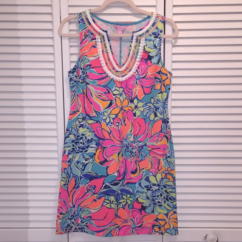 Lilly Pulitzer Dress XS 96%Ctn/4%Spandex excl trim
